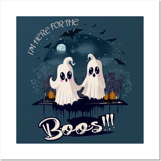 Boos From Cute Ghosts. Wall Art by KyasSan